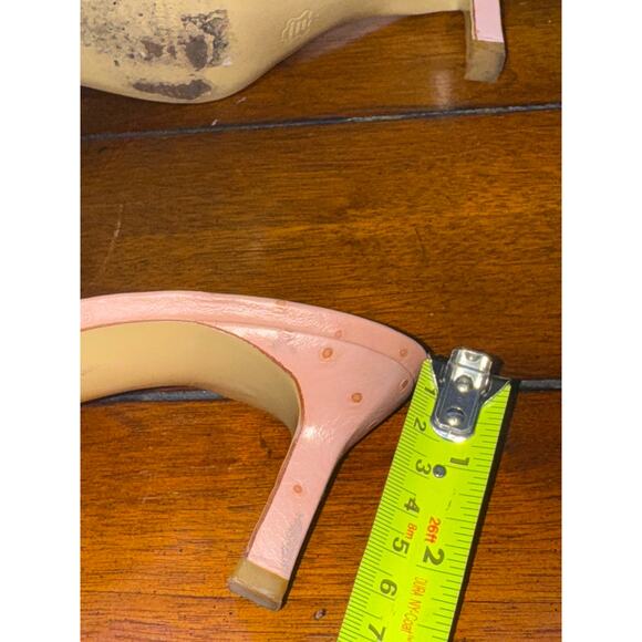 Vintage Charles jourdan leather mules size 7.5B - Picture 8 of 9